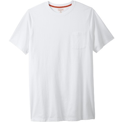 Boulder Creek by KingSize  Heavyweight Longer-Length Pocket Crewneck T-Shirt