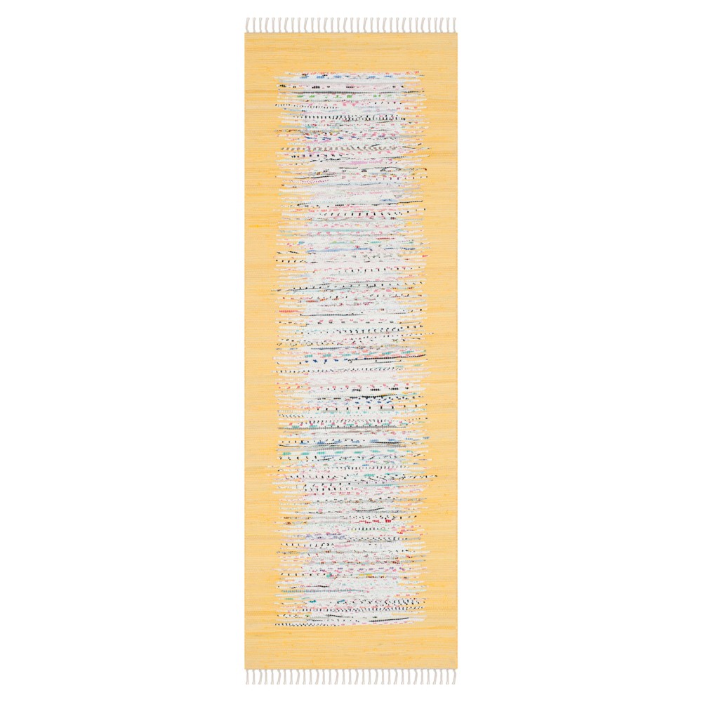 Bettina Flatweave Runner - Ivory/Yellow (2'3inx6') - Safavieh