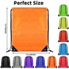 Waterproof Drawstring Backpack Bulk, Nylon Cinch Bags in 10 Colors for School, Gym, Sports - 2 of 4