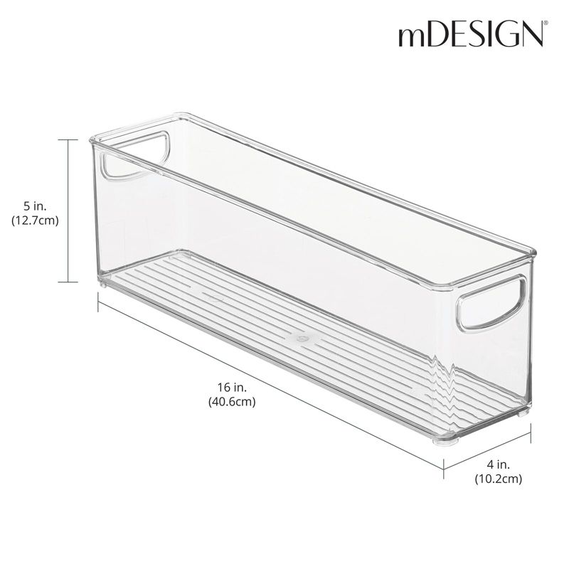 mDesign Plastic Stackable Kitchen Organizer Storage Bin, 4 of 9