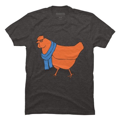 Men's Design By Humans The Hipster Chicken By TabithaDesigns T-Shirt