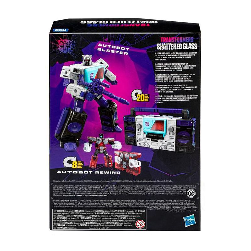 Autobot Blaster IDW Shattered Glass IDW Shattered Glass Voyager Class | Transformers Generations Shattered Glass Collection Action figures, 4 of 6