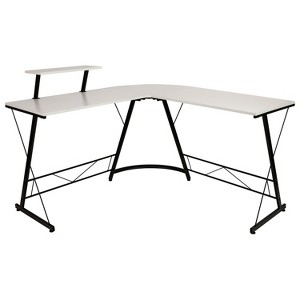 Flash Furniture L-Shaped Desk 71.5" Computer Corner Desk, Home Office Corner Desk, Gaming Desk, Space Saving, Easy to Assemble - 1 of 4