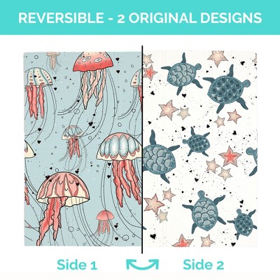 Large Seaside Foam Padded Play Mat with Waterproof Surface