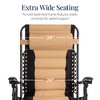 Best Choice Products Oversized Padded Zero Gravity Chair, Folding Outdoor Patio Recliner w/ Side Tray - 3 of 4