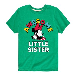 Girls' - Disney - Awesome Little Sister Short Sleeve Graphic T-Shirt - 1 of 4