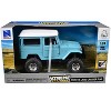 Toyota Land Cruiser FJ40 Light Blue with White Top "Xtreme Off-Road" Series 1/24 Diecast Model by New Ray - 3 of 3