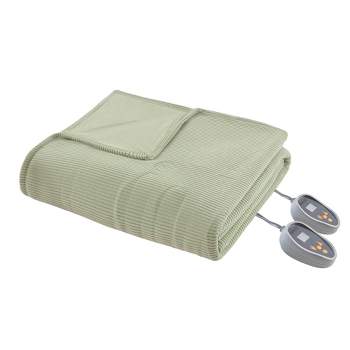 Knitted Micro Fleece Electric Heated Bed Blanket - Beautyrest