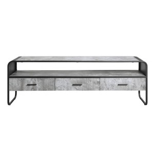 60" Raziela Tv Stand and Console with Open Shelves, Metal Frame - Acme Furniture - 1 of 4