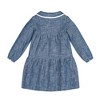 Hope & Henry Girls' Long Sleeve Tiered Button Front Peter Pan Collar Dress, Toddler - 3 of 4