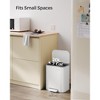 SONGMICS Kitchen Trash Can, 5.2-Gallon (20L) Garbage Can with Lid, Stainless Steel, Soft Close and Stays Open - 4 of 4