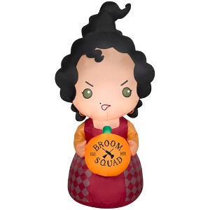 Gemmy Airblown Inflatable Hocus Pocus Mary w/Pumpkin Disney , 5 ft Tall, Multi - 1 of 4