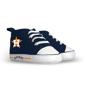 BabyFanatic Pre-Walkers High-Top Unisex Baby Shoes -  MLB Houston Astros - 1 of 4