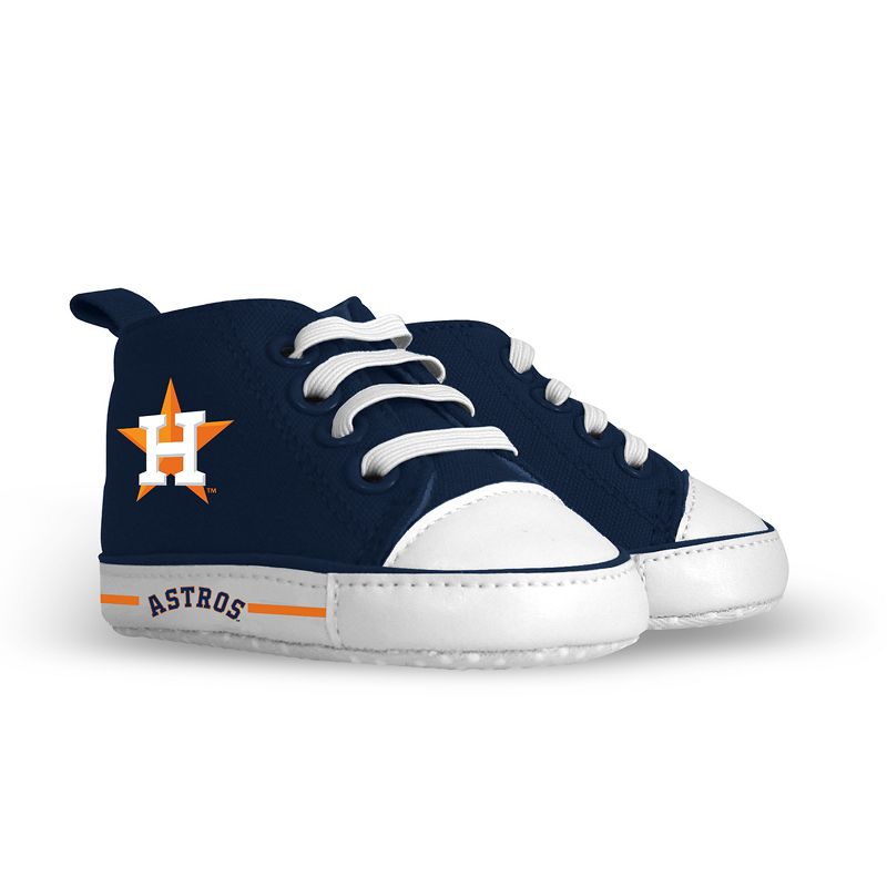 Baby Fanatic Pre-Walkers High-Top Unisex Baby Shoes -  MLB Houston Astros, 1 of 6
