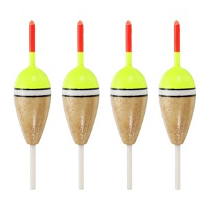 Unique Bargains High Sensitivity Plastics Fishing Float Rigs with Buoyant Balsa Wood Body 4 Pcs - 1 of 4