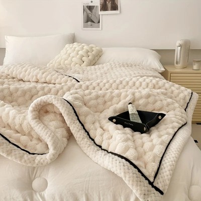 Attop Blanket for Bed - Cozy Warm Fuzzy Blankets for Women, Plush Large Fleece Throws for Girls
