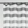 LunaLulinlk Ombre 15-Piece Stripe Polyester Shower Curtain Set, Gray - 2 of 4