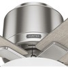 Hunter 44" Fitzgerald Lighted Ceiling Fan Brushed Nickel Finish - Modern Design with Light Kit Included for Small Spaces - 3 of 3