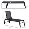 Aghana Digitals All-Weather Outdoor Recliner Lounge Chair with 5-Position Back, Wheels, Steel Frame - 2 of 4