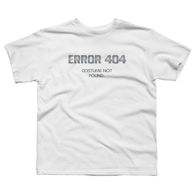 Boy's Design By Humans Error 404 Costume not found, Halloween Design By InfaredDesigns T-Shirt