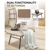 Wicker Egg Chair with Ottoman, Egg Basket Lounge Chair with Thick Cushion, Comfy Egg Rattan Seat for Indoor Outdoor Patio Porch Backyard - 4 of 4