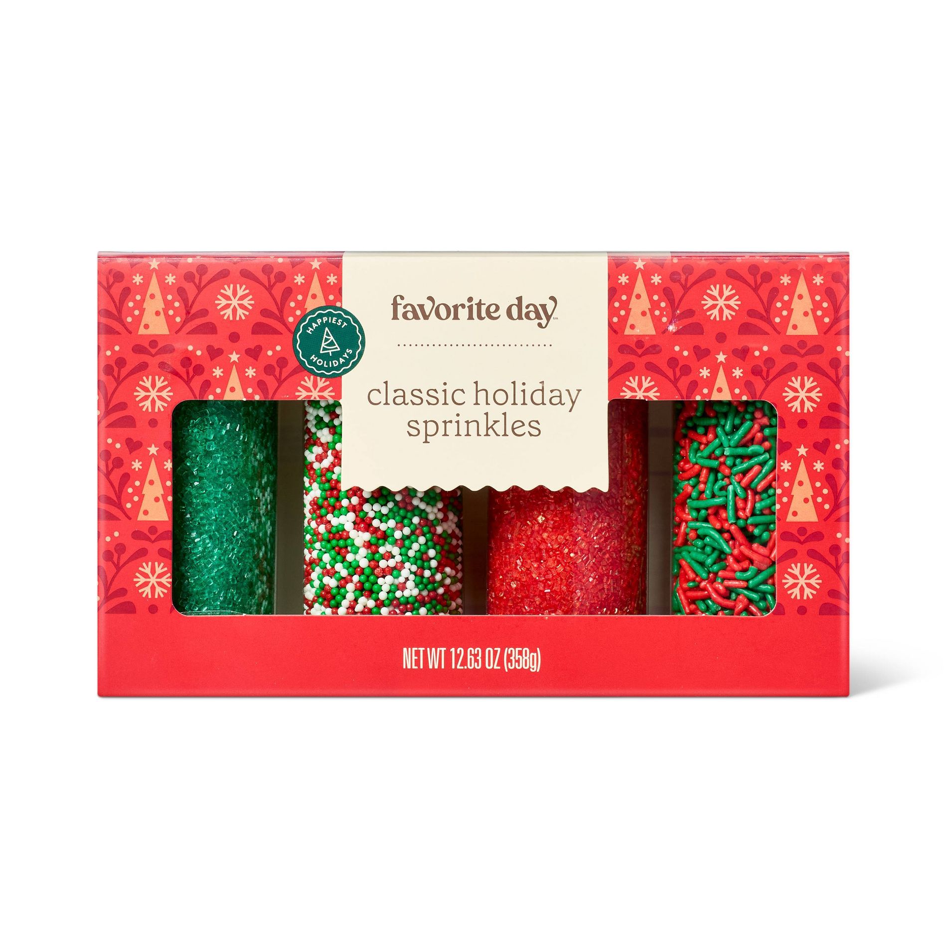 Holiday Classic Sprinkles Set - 12.63oz - Favorite Day™