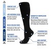 Memoi Unisex Classic Athletic Cushion Sole Knee High Cotton Blend 15-20mmHg Graduated Compression Socks - 3 of 4