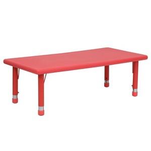 Flash Furniture Rectangular Activity Table Red - Belnick
