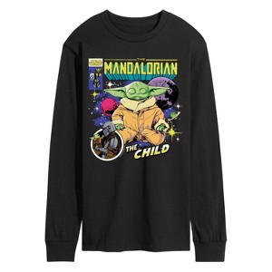 Men's - Star Wars - The Mandalorian Grogu Comic Cover Long Sleeve Graphic T-Shirt - 1 of 4