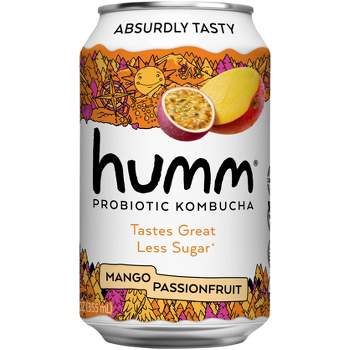 Humm Mango Passionfruit Probiotic Kombucha - 12 fl oz