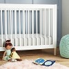 Fitted Jersey Crib Sheet Knit Heather Gray - Cloud Island™ Gray - 2 of 4