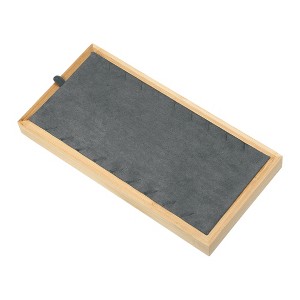 Unique Bargains Bamboo Wood Necklace Tray Stackable Storage Jewelry Tray Showcase Display Organizer 1 Pcs - 1 of 4