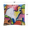 Pat Saunders 16 X 16 Decorative Throw Pillow by Trademark Fine Art - 4 of 4