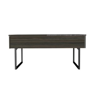 Lift Top Coffee Table, One Drawer, Two Legs - 1 of 3