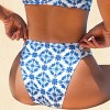 Women's Vibrant Floral Print Bikini Bottoms - Cupshe - 3 of 4