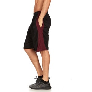 Mens Moisture Wicking Athletic Basketball & Gym Workout Shorts with Pockets - 1 of 2