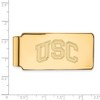 Black Bow Jewelry 14K Gold Plated Silver University of Southern California Money Clip - 3 of 4