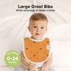 KeaBabies 8pk Organic Baby Bibs for Boy, Baby Drool Bib for Baby Boys and Girls, Newborn Teething Bibs - 2 of 4