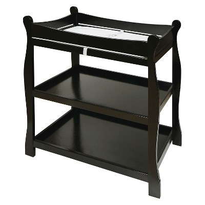 sleigh style changing table