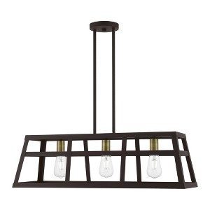 Livex Lighting Schofield 3 - Light Chandelier in  Bronze/Antique Brass - 1 of 4