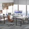 Aheaplus 83'' U-Shaped Computer Desk with Power Outlets & Led Lights, Reversible Corner L-Shaped Home Office Desk with Storage Shelf & Monitor Stand - 2 of 4