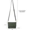 FATMOON Women's Crossbody Bag with Detachable Shoulder Strap - Multi-Functional Vegan PU Leather Purse for Daily Use, Travel, and Gifts - 3 of 4