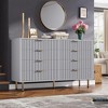 Fluted 8-Drawer Dresser for Bedroom – 54" Wide Modern Chest of Drawers with Deep Drawers - 3 of 4