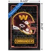 Trends International NFL Washington Commanders - Neon Helmet 23 Framed Wall Poster Prints - 3 of 4