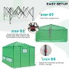 EAGLE PEAK 12'x8' Portable Large Walk-in Greenhouse, Roll-Up Zipper Entry Doors and Side Windows - 2 of 4
