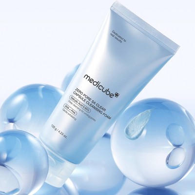 medicube Zero Pore Clearing Capsule Cleansing Foam Korean Skincare: Contains PHA, Salicylic Acid, Cream Form, Normal/Oily Skin