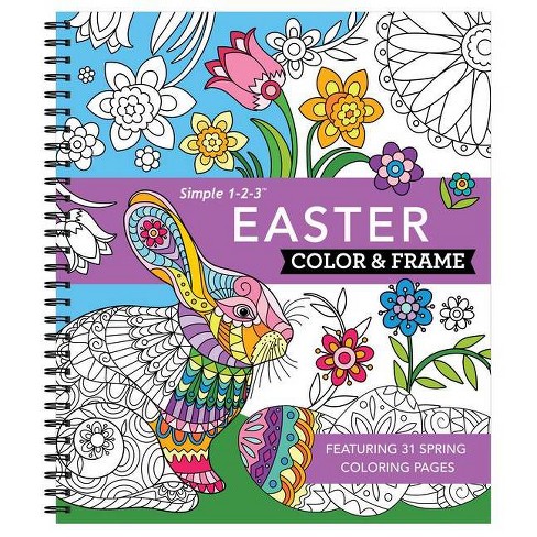 Color & Frame - Nature (Adult Coloring Book) (Spiral)