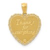 Black Bow Jewelry 14k Yellow Gold For My Mom Pendant, 18mm - 3 of 4