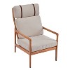 CAVINAS High Back Accent Chair Mid Century Modern Accent Armchair Ergonomic Lounge Chair with Wood Frame for Living Room, Bedroom - 3 of 4