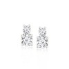 Ross-Simons 0.50 ct. t.w. Lab-Grown Diamond 2-Stone Earrings in 18kt Gold Over Sterling - 3 of 4